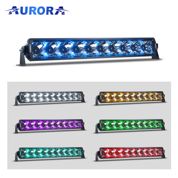 Светодиодная фара Aurora ALO-D6T-20-P23Q + RGB